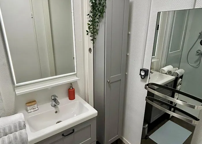 公寓 Cocon Cosy Verdoyant - Free Private Parking, Breakfast, Wifi, Netflix 凯恩